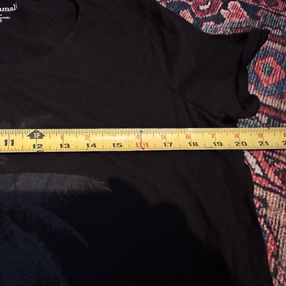 *closet cleanout* Norma Kamali black on black palm tree t shirt l/xl - Picture 6 of 7